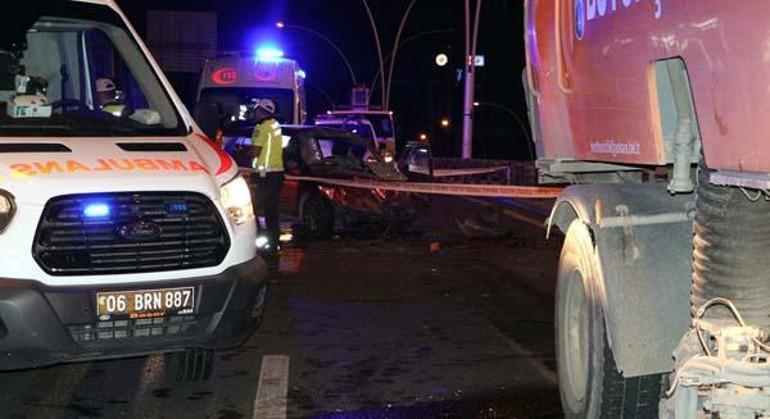 Ankara’da feci kaza 2 ölü 1’i çocuk 3 yaralı