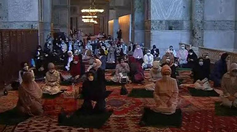 Son dakika... Ayasofya Camiinde tarihi gün 86 yıl sonra ilk namaz...