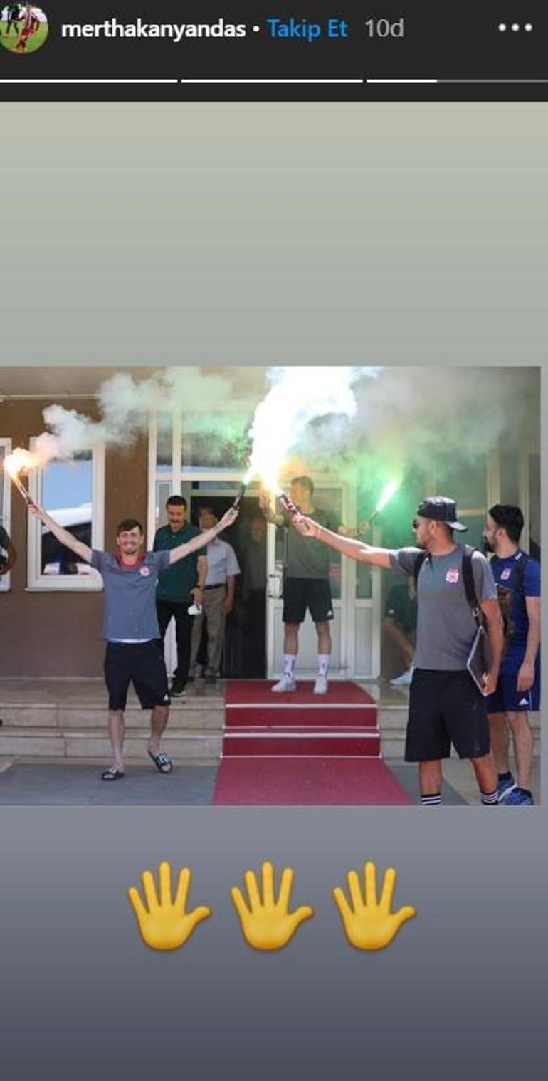 Son dakika - Mert Hakan Yandaştan Sivasspora meşaleli veda