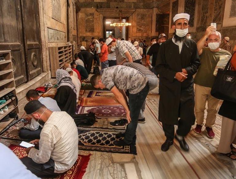 Son dakika... Ayasofya Camiinde tarihi gün 86 yıl sonra ilk namaz...