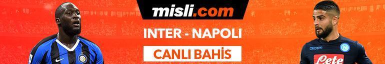 Inter-Napoli maçı Tek Maç ve Canlı Bahis seçenekleriyle Misli.com’da
