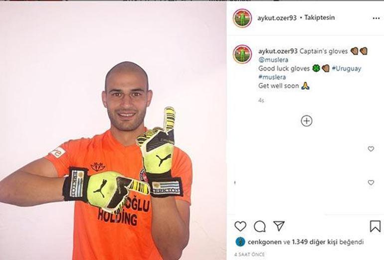 Aykut Özerden Muslera paylaşımı Kaptanın eldivenleri şans getirdi