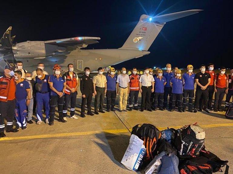 Türkiyeden Lübnana yardım eli Uçak Beyruta ulaştı