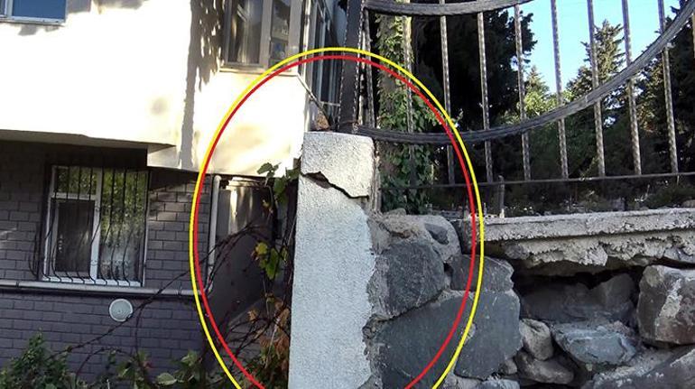 İstanbulda vatandaşlar mezarlık duvarı binamıza doğru kayıyor diyerek yardım istediler