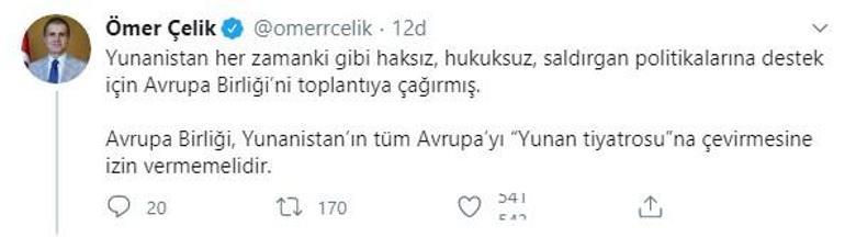 Son dakika... AK Parti Sözcüsü Ömer Çelikten Avrupa Birliğine çağrı