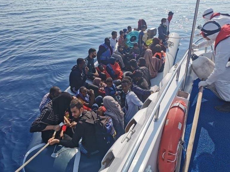 Aydında Türk kara sularına geri itilen 40 sığınmacı kurtarıldı