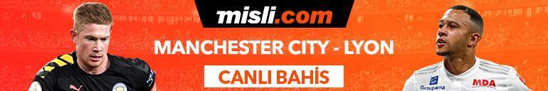 Manchester City - Lyon maçı Tek Maç ve Canlı Bahis seçenekleriyle Misli.com’da