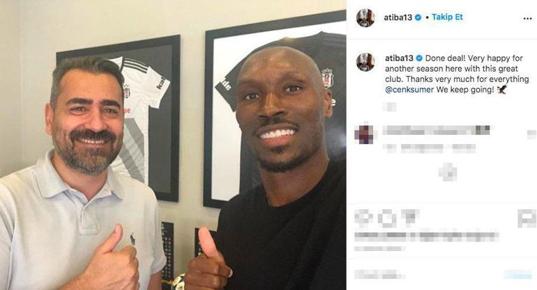 Son dakika - Atiba, Beşiktaş ile sözleşmesini 1 yıl uzattığını açıkladı