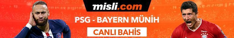 PSG - Bayern Münih maçı Tek Maç ve Canlı Bahis seçenekleriyle Misli.com’da