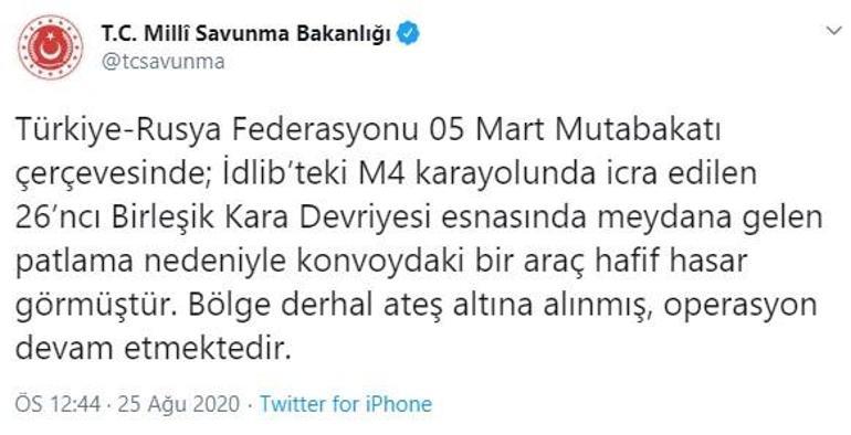 Son dakika... Ortak devriye sırasında patlama Bakanlık açıkladı: Bölge ateş altına alındı