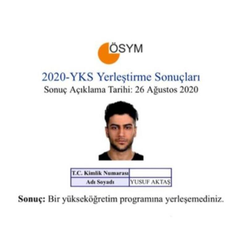 Reynmen, YKS sonucunu paylaştı Yerleşemedi