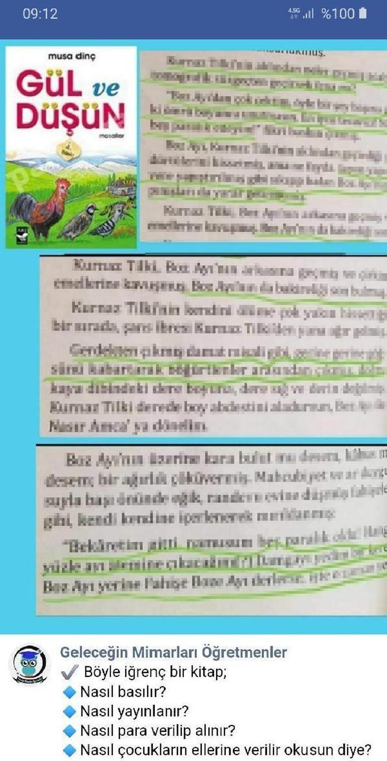 Belediyeden ve MEB’den açıklama Çocuk kitabında tecavüz ibaresi