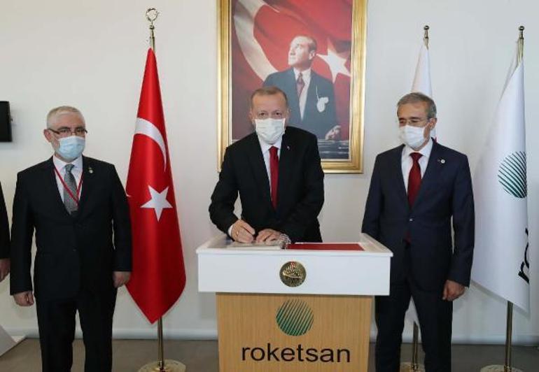 Son dakika Cumhurbaşkanı Erdoğan, Roketsanda