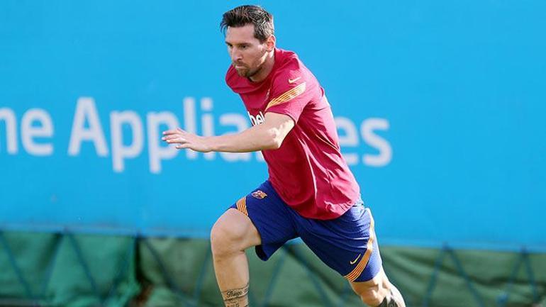 Lionel Messi, Barcelonada ilk antrenmanına çıktı