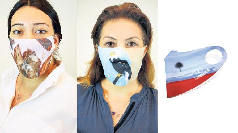 Maskeler sanat eserine dönüştü