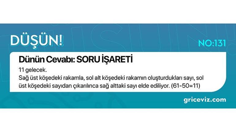 Günün bulmacası: Bininci rakam