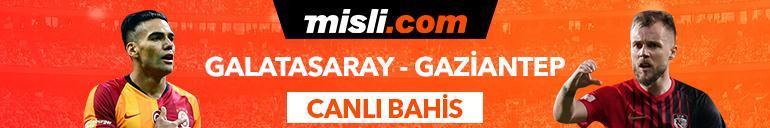 Galatasaray -  Gaziantep FK maçı Tek Maç ve Canlı Bahis seçenekleriyle Misli.com’da