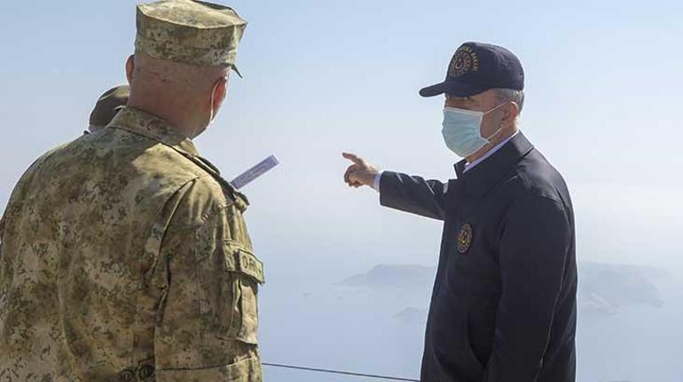 Son dakika... Bakan Akar Kaşta Flaş Meis Adası çağrısı