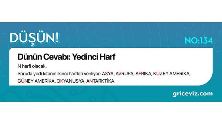 Günün bulmacası: Soru işareti