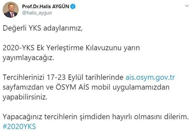 Son dakika... YKS ek yerleştirmelerinde tarih belli oldu