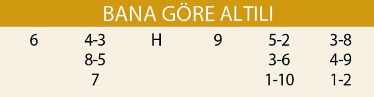 Altılı ganyanda bugün (17 Eylül)