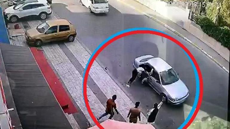 Çantasını aldıkları kadını böyle sürüklediler