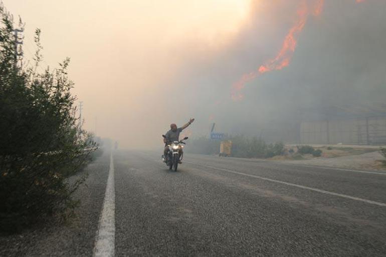 90 ev tahliye edildi Aydında korkutan yangın