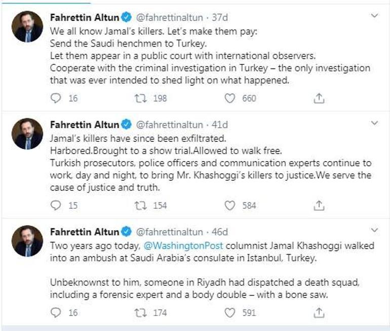 İletişim Başkanı Altundan Cemal Kaşıkçı açıklaması