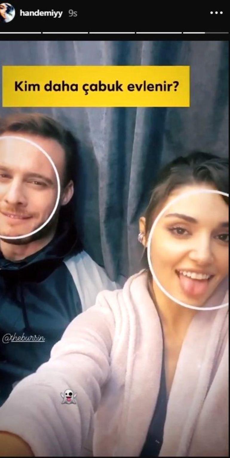 Hande Erçel ve Kerem Bürsinden evlilik sorusuna şaşırtan cevap