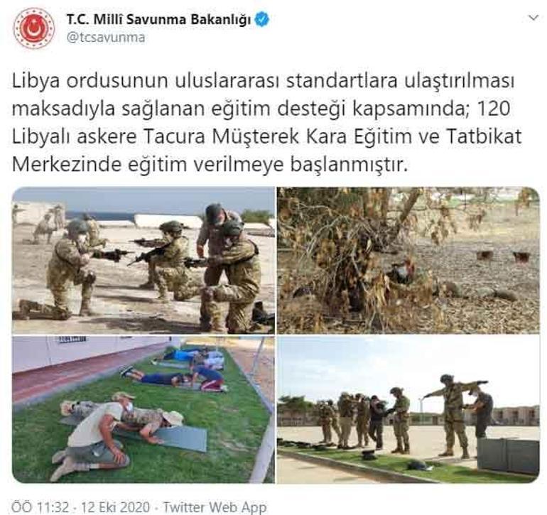 Son dakika... MSB duyurdu 120 Libyalı askere eğitim verilmeye başlandı