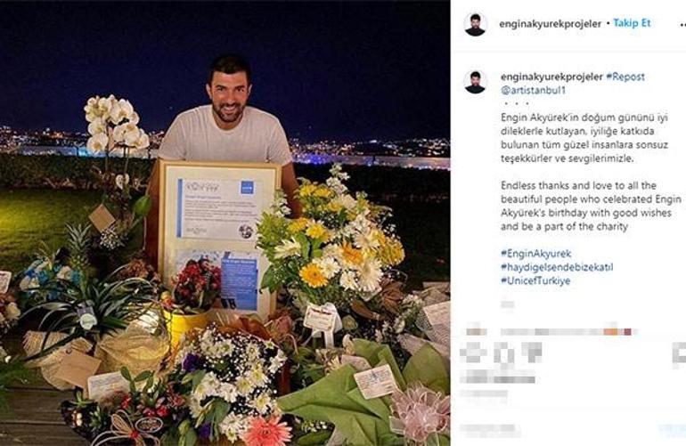 Engin Akyürek’e UNICEF’li doğum günü sürprizi