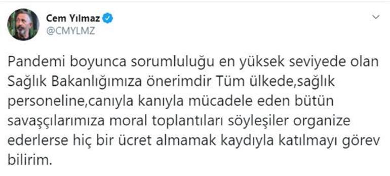 Cem Yılmazdan Sağlık Bakanlığına çağrı