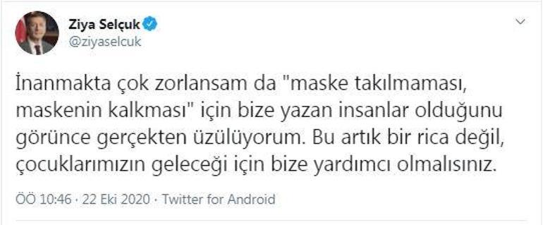 Son dakika Bakan inanmakta zorlansam da dedi ve açıkladı Bu bir rica değil
