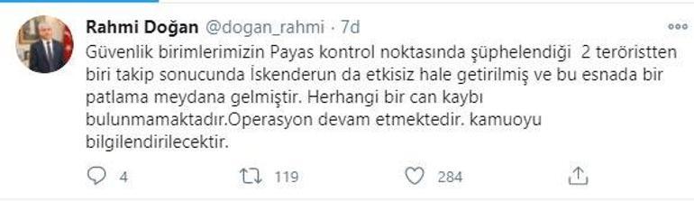 Son dakika haberleri... Hatayın İskenderun ilçesinde patlama... Hatay Valisinden açıklama