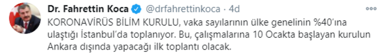 Bakan Koca paylaştı Bilim Kurulu toplantılarında bir ilk