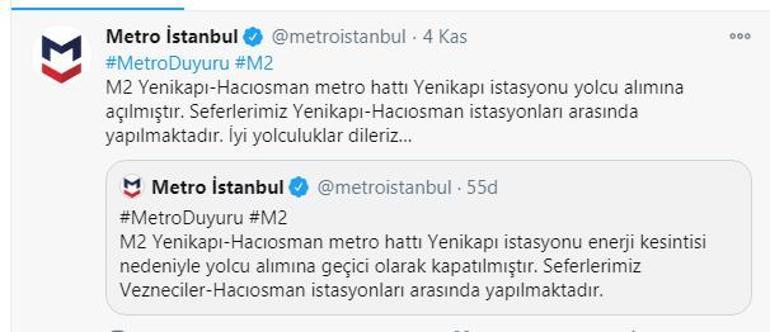 Son dakika... Yenikapı metro istasyonu yolcu alımına başladı