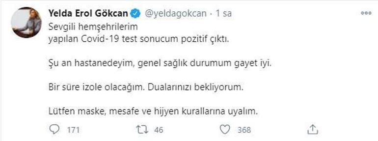 AK Parti Muğla Milletvekili Gökcanın Kovid-19 testi pozitif çıktı