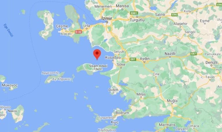 Son dakika... Kuşadası açıklarında deprem İzmiri korkuttu