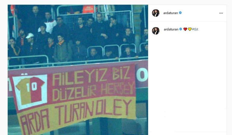 Son dakika - Arda Turandan Galatasaray paylaşımı