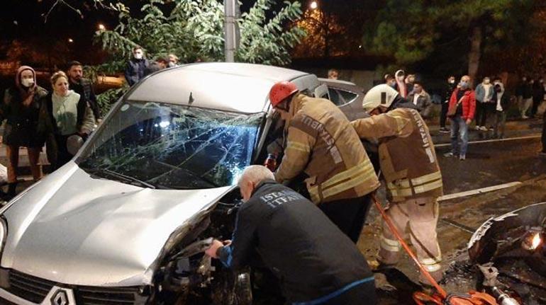 Büyükçekmecede zincirleme kaza: 5 yaralı