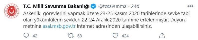 Askerlik uzayacak mı 2020 askerlik ertelendi mi, asker sevk tarihleri ne zaman