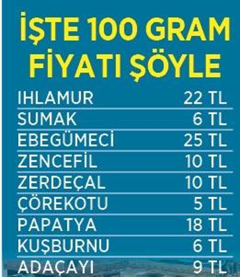 Baharat ve bitki çayına hücum var
