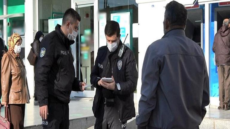 Koronavirüs temaslı kişi bankaya girmeye çalışırken yakalandı