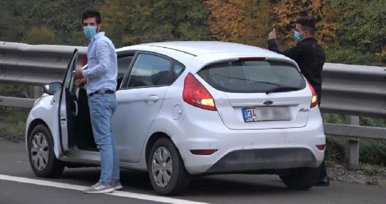Anadolu Otoyolunda cip ile otomobil çarpıştı: 3 yaralı
