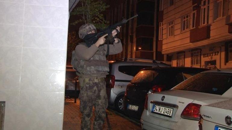 İstanbulda 16 farklı adrese baskın Gözaltılar var