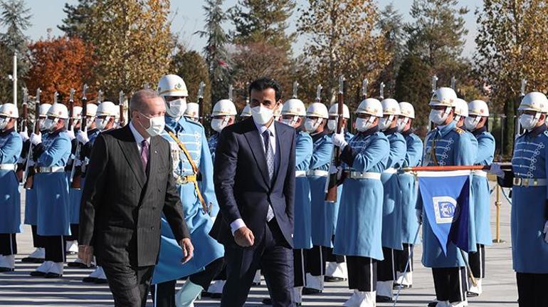 Son dakika... Katar Emiri Beştepede Törenle karşılandı