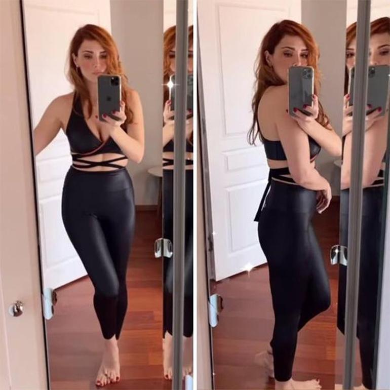Mine Tugaydan ayna pozu