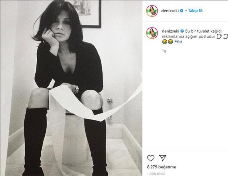 Deniz Sekiden eğlenceli paylaşım: Tuvalet kağıdı reklamlarına açığım