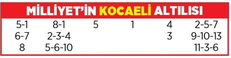 Altılı ganyanda bugün (10 Aralık)