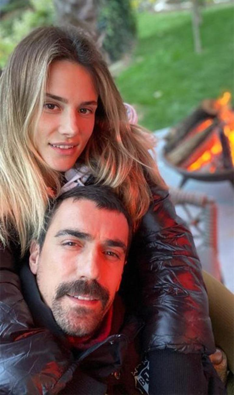 Mihre-İbrahim Çelikkol çiftinden aşk pozu